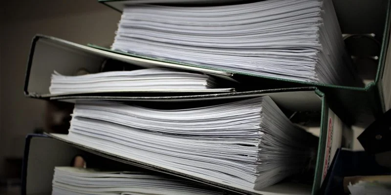 pile of folders